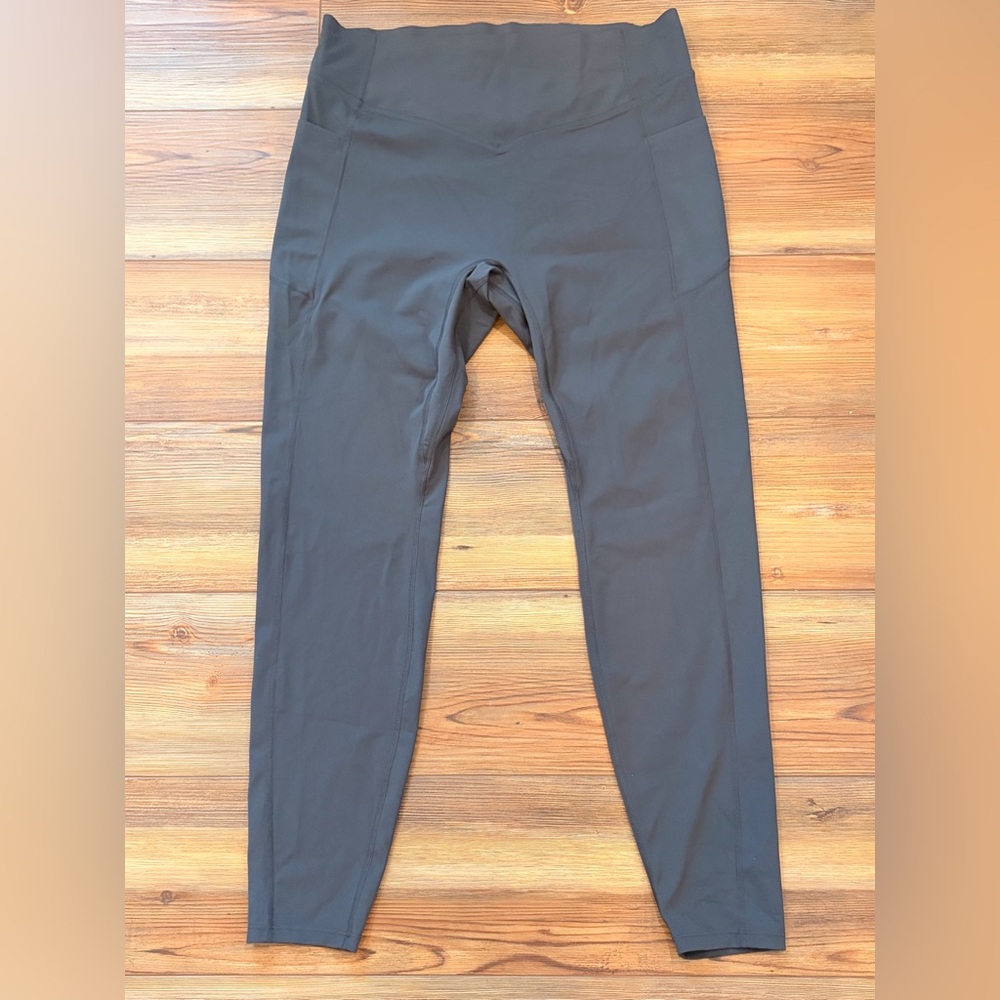 HALARA Size XL NWT Charcoal Full-Length Tummy Control Booty Scrunch Leggings